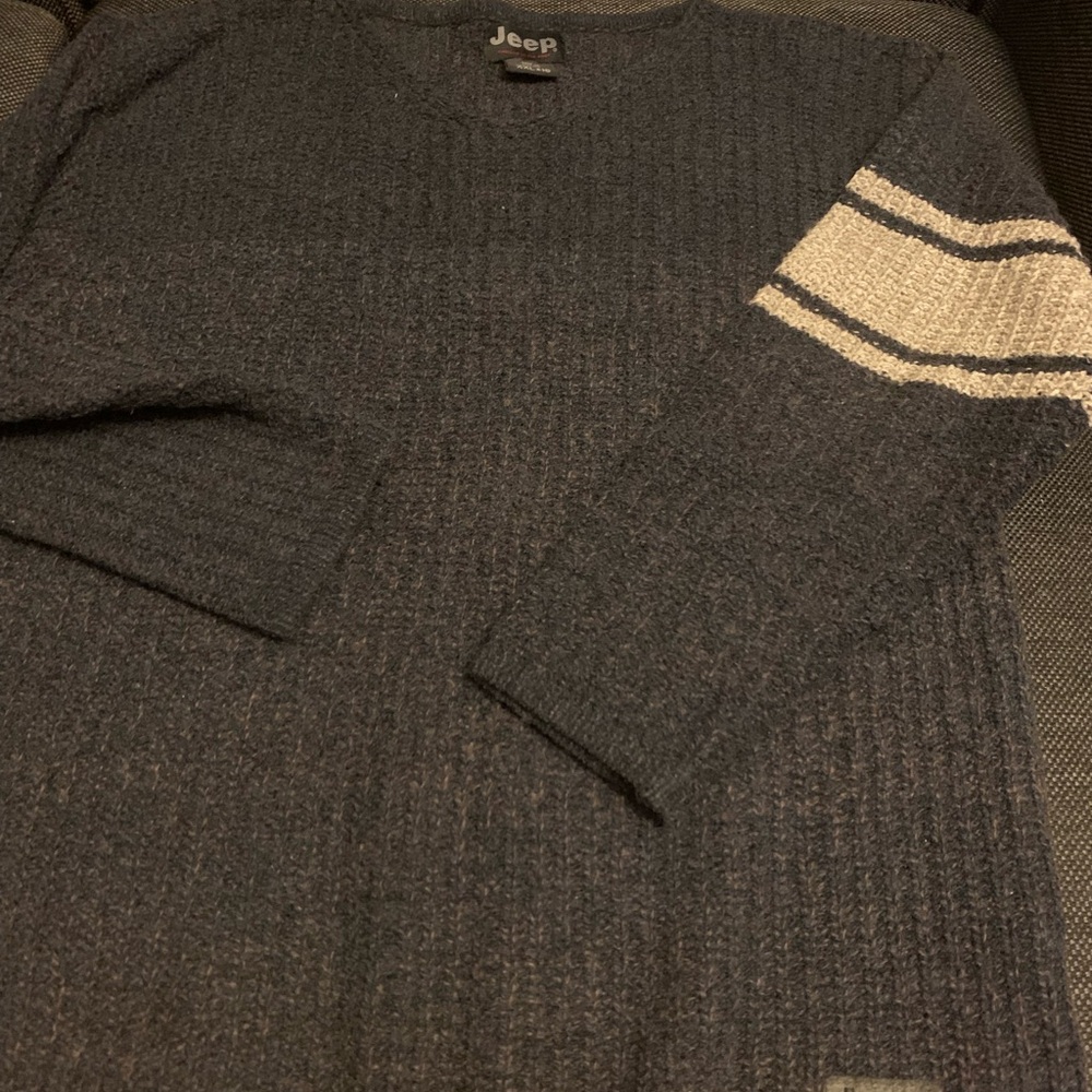 Vintage Jeep Branded V-Neck Sweater Men’s Size XXL